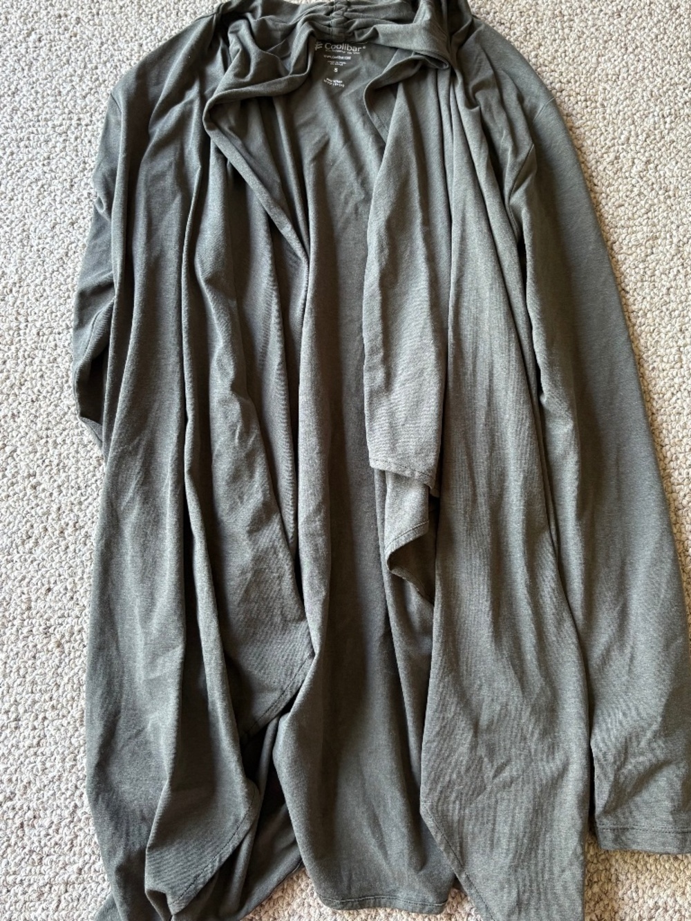Coolibar Sun Wrap S Green UPF 50+ Lightweight Travel Beach Layer
